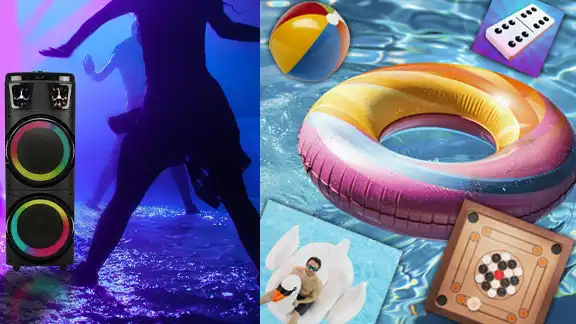 شاليهات ملحقات إضافية، سماعات و العاب مائية للايجار